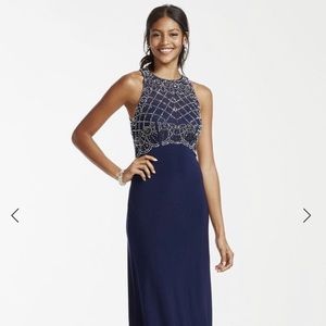 Navy Blue Prom Dress